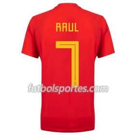 Camisetas España Raul 7 Primera Equipacion Mundial 2018